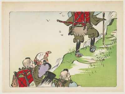(Procession de pèlerins), vers 1877 - Shibata Zeshin